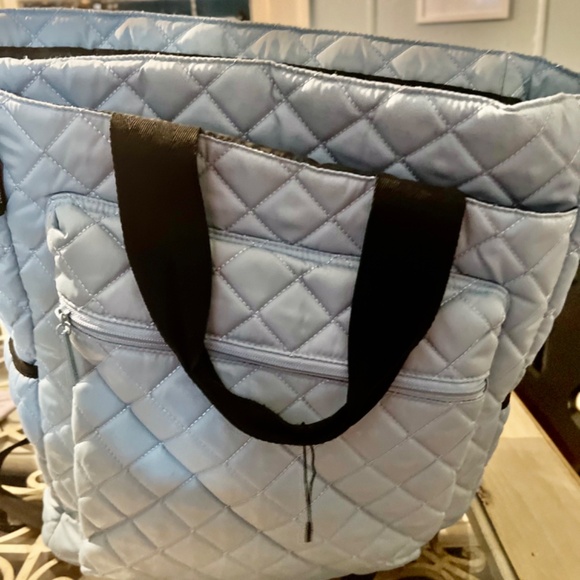 Maggie Mathers, quilted sky, blue tennis backpack - Picture 2 of 5